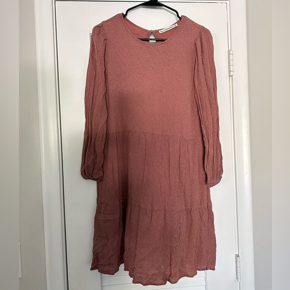 Abercrombie polka dot babydoll dress size medium.